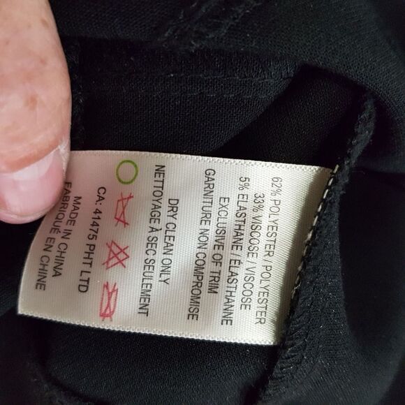 The Bay Classic Black Dress Size Small 3/4 Sleeve * Excellent Like New - Picture 6 of 15